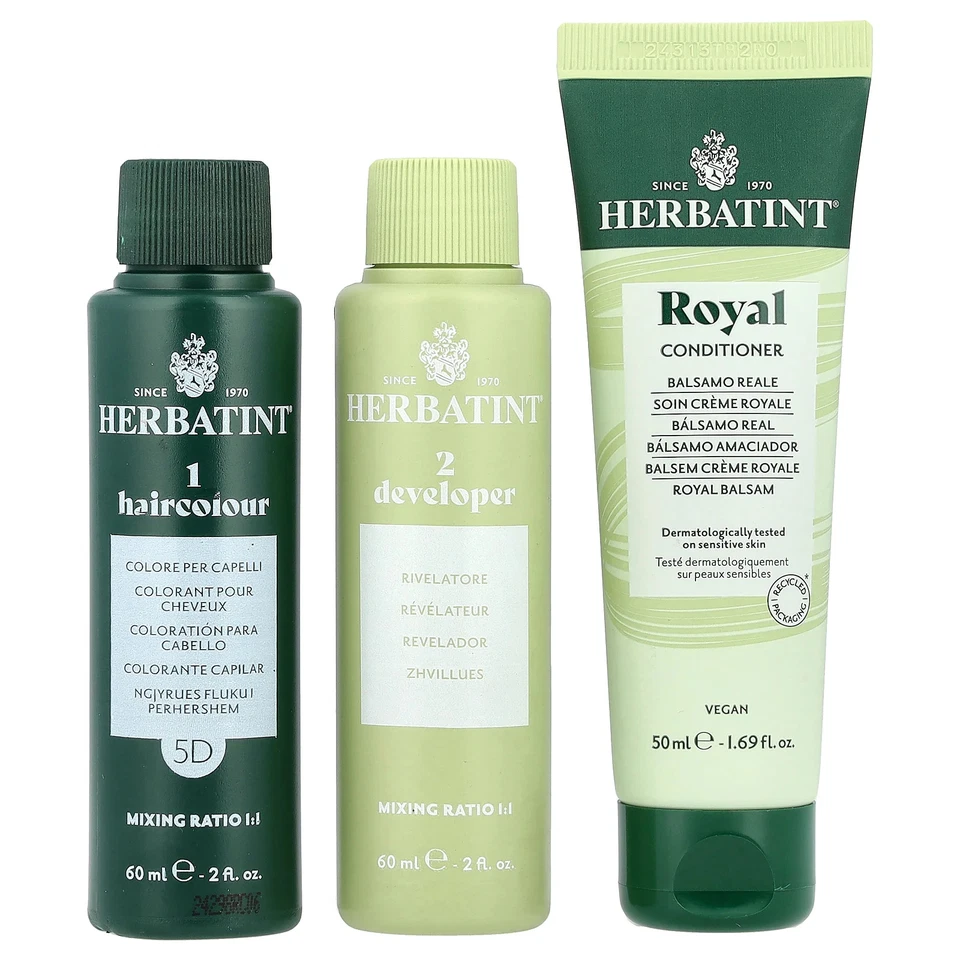 Gel de coloración permanente para el cabello, castaño dorado claro 5D, 5,75 fl oz (170 ml) Foto 3 de 3