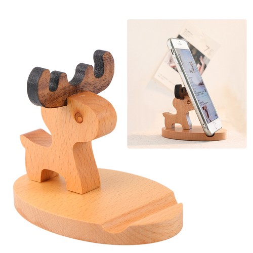 Solid Wood Mobile Phone Holder Child Desktop Cell - Picture 3 of 12