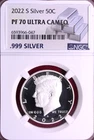NGC PF-70 UCAM! 2022-S SILVER PROOF KENNEDY HALF
