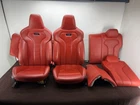 FRONT REAR SEAT SEATS RED LEATHER SET INTERIOR BMW F82 M4 (2015-2020) OEM