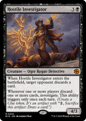 Hostile Investigator (FOIL) x1 - MTG The Big Score BIG #10