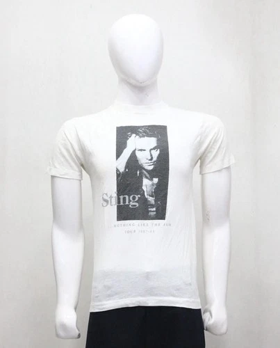Vtg 1980s The Police Sting Nothing Like The Sun Tour Single 1980s vintage concert t-shirt, vintage, single stitch, B+ condition