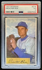 1954 Bowman Preacher Roe #218 Dodgers PSA 3
