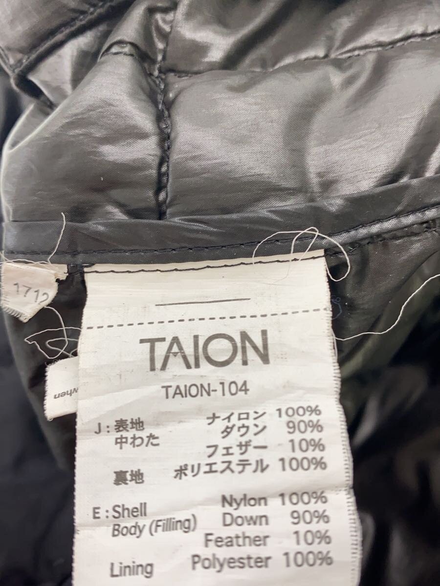 TAION Down Jacket, Medium, Nylon, Black, Solid Co… - image 3