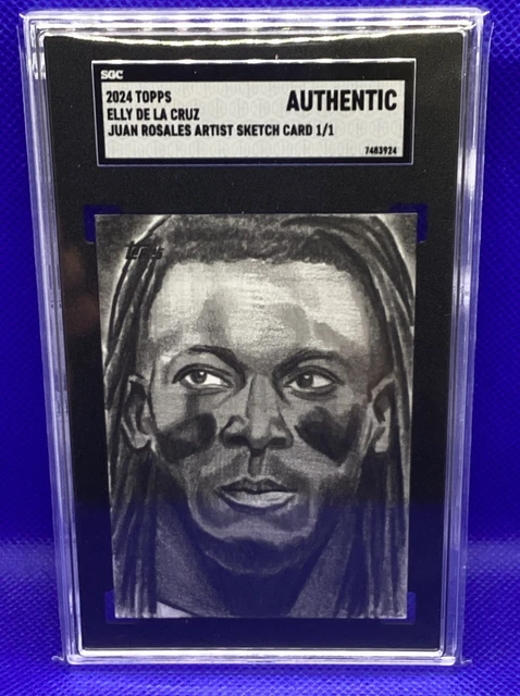 2024 Topps Elly De La Cruz Juan Rosales Artist Sketch Card! 1/1! SGC