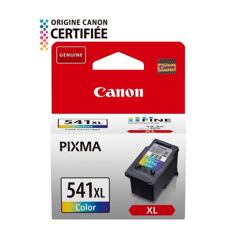 Cartouche Canon CL-541 XL couleur zéro déchet plastique sous emballage carton