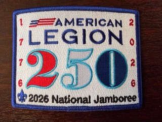 2026 National Jamboree Scouting America BSA AMERICAN LEGION 250 Patch NO RESERVE