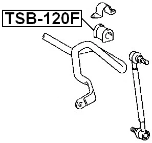 BUJE ESTABILIZADOR DELANTERO D19 - Para Toyota Corolla 2000-2008 OEM 48815-12320 Foto 2 de 3