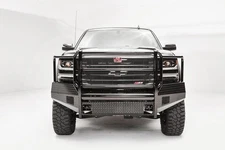 Fab Fours CS16-K3860-1 Black Steel Front Ranch Bumper with Full Grille Guard