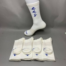 Bombas Unisex Crew Socks 4 Pair Pack White Blue Runner Graphic Size M L XL New