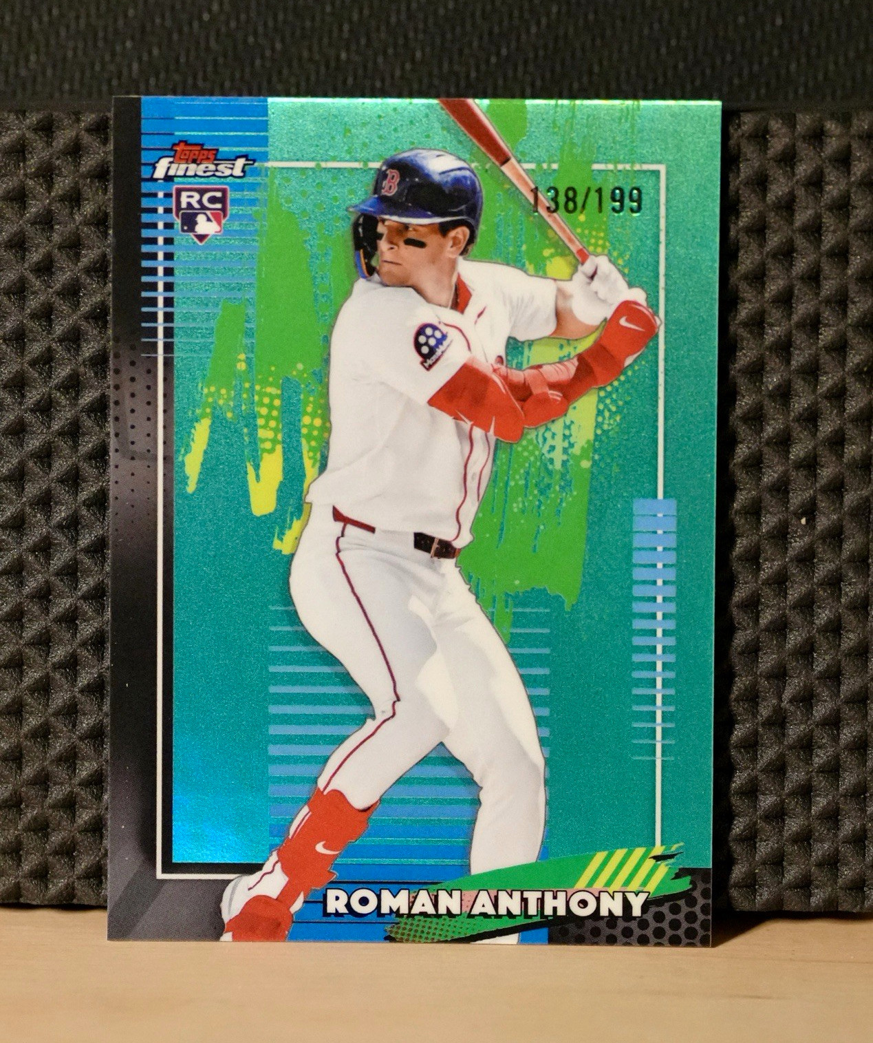 2025 Topps Finest (RC) Roman Anthony -Aqua Refractor /199 Red Sox #53