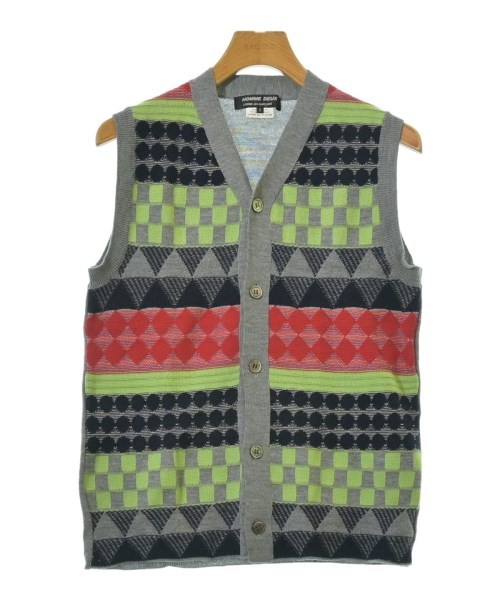 COMME des GARCONS HOMME DEUX Vests GrayxLight greenxNavyetc