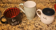 3 Coffee Large Mugs New