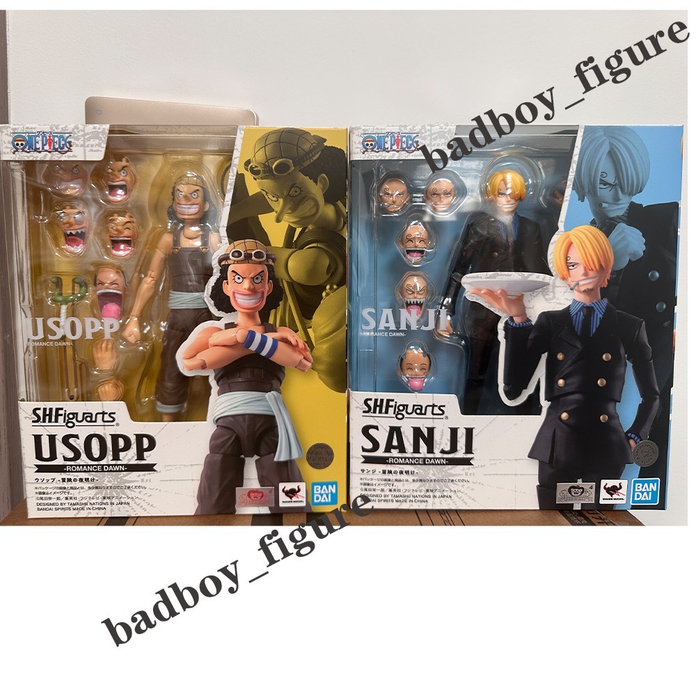 Figura de acción modelo Bandai S.H.Figuarts One Piece ROMANCE DAWN - USOPP & SANJI