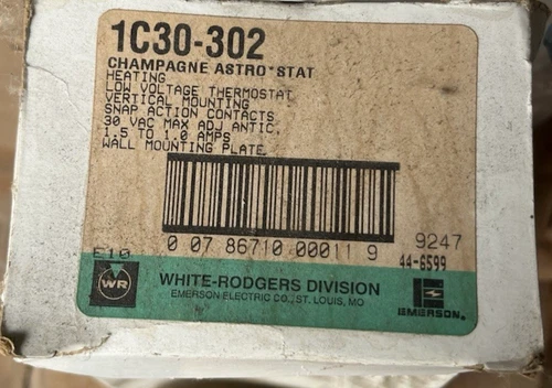 White-Rodgers / Emerson 1C30-302 Thermostat with Snap-Action Switch