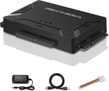 USB 3.0 to SATA IDE Adapter, Hard Drive Reader External Ultra Recovery Converter