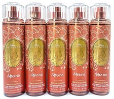 NEW 5 BATH  BODY WORKS DISNEY MOANA FINE FRAGRANCE MIST BODY SPRAY 8 FL OZ