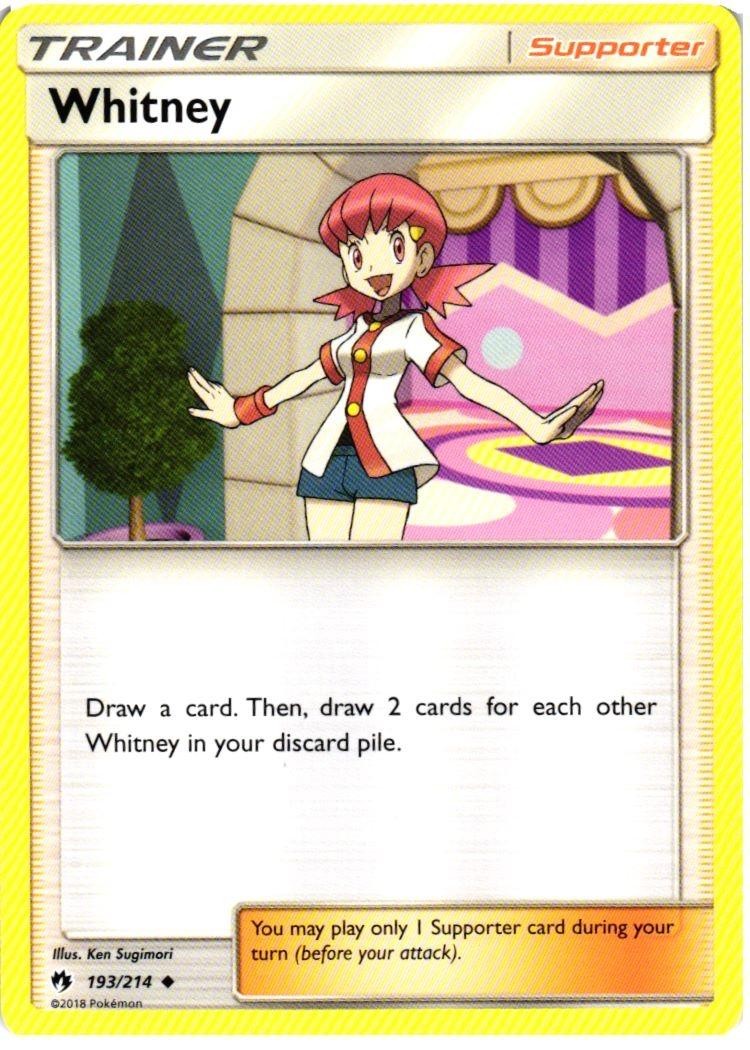 Whitney 193/214 Uncommon Lost Thunder Pokemon Near Mint