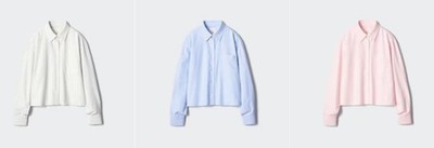 UNIQLO JW ANDERSON Oxford Boxy Shirt XL-3XL Striped Short Women 477683 NWT