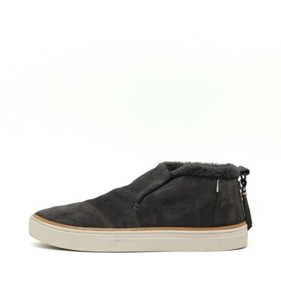 TOMS Damen Wildleder Sneaker Grau Mittelhoch Gefüttert, Komfort Freizeit EU 42.5
