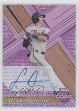 2019 Panini Elite Extra Edition Aspirations Purple 38/75 Logan Davidson Auto s3g