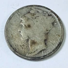 1918 MERCURY DIME *90% SILVER, Circulated Coin, Free Shipping #6730