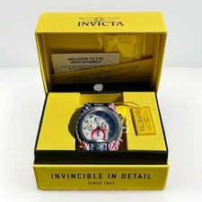 Invicta Reserve Bolt Zeus 32806 Stars & Stripes Chronograph 52mm Watch w/ Box