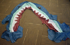 Inflatable Shark Float For Swimming Pool Large Size Great White Design