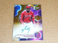2023 Bowmans Best NELSON RADA AUTOGRAPH/AUTO GOLD REFRACTOR ANGELS 28/50 B1051