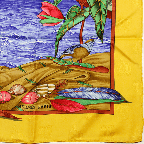 Hermes Scarf CHRISTOPHE COLOMB DECOUVRE L'AMERIQUE 90cm Silk Carre Foulard - Picture 3 of 7