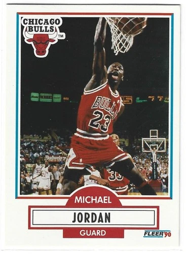 1990-91 Fleer #26 Michael Jordan UER (30\_3)