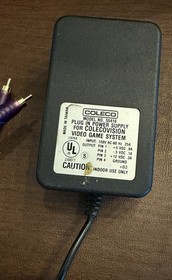 Vintage ColecoVision Video Game Console w/Power Adapter AV Cord &mdash; UNTESTED AS-IS