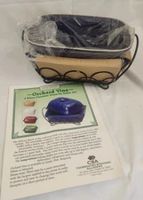 Temptations Orchard Vine 2 Qt Baking Dish w/Lid Oven to Table Ovenware QVC NOS