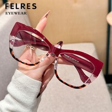 Women Classic Cat Eye Anti Blue Light Eyeglasses Full Frame Retro Glasses Frames