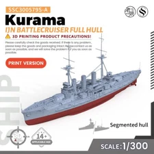 MRY-SFW 1/300 Military Model Kit IJN Kurama Battlecruiser Full Hull