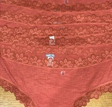 LOT OF 5 AERIE CHEEKY STRETCH LACE PANTIES  SIZE LARGE NEW NO TAG