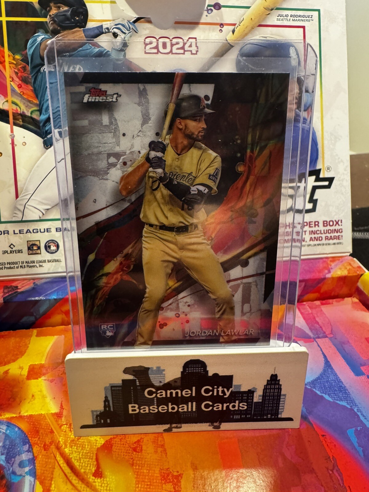 2024 Topps Finest #95 Common JORDAN LAWLAR 🔥 Refractor Rookie RC DIAMONDBACKS