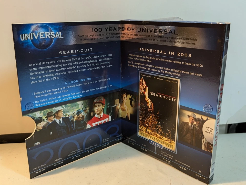 Seabiscuit Blu-ray/DVD Nuevo Precintado 100º Aniversario. Foto 3 de 4
