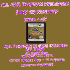 Pokemon HeartGold Enhanced - All 493 Shiny Pokemon, All Items DS, 3DS