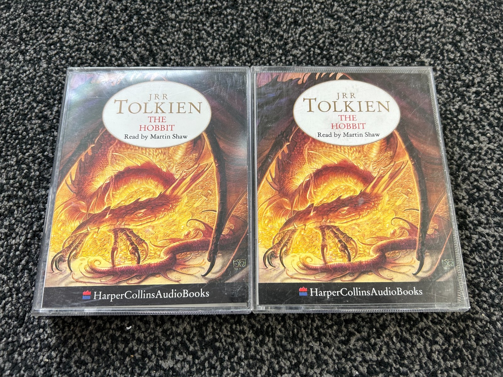 The Hobbit by J. R. R. Tolkien Cassettes X4  Read By  Martin Shaw
