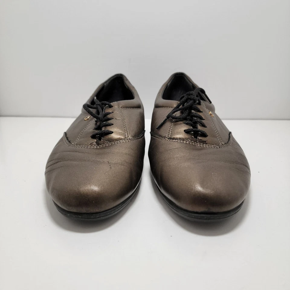 女式 Easy Spirit 防重力青铜舒适平底系带 7 B 码 — 第 4/4 张图片