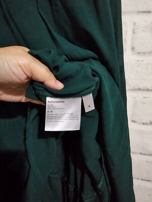 reformation cosa midi dress Reformation Cosa Midi Dress Emerald green size 4