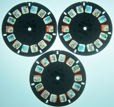 COCA COLA Go Large Promotion 3 View-Master 1998 Advertising Reels