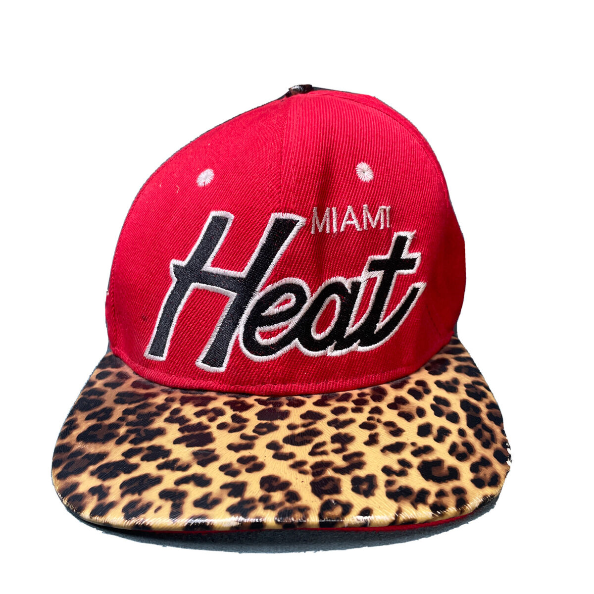 Mitchell&Ness マイアミヒート 蛇 スネーク 帽子 キャップ 赤 NBA Miami Heat Red Mitchell & Ness Strap Back Cheetah