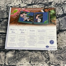 Creative Memories 7x7 Black 'N Blue Scrapbook Pages 12 Refill Sheets 2004