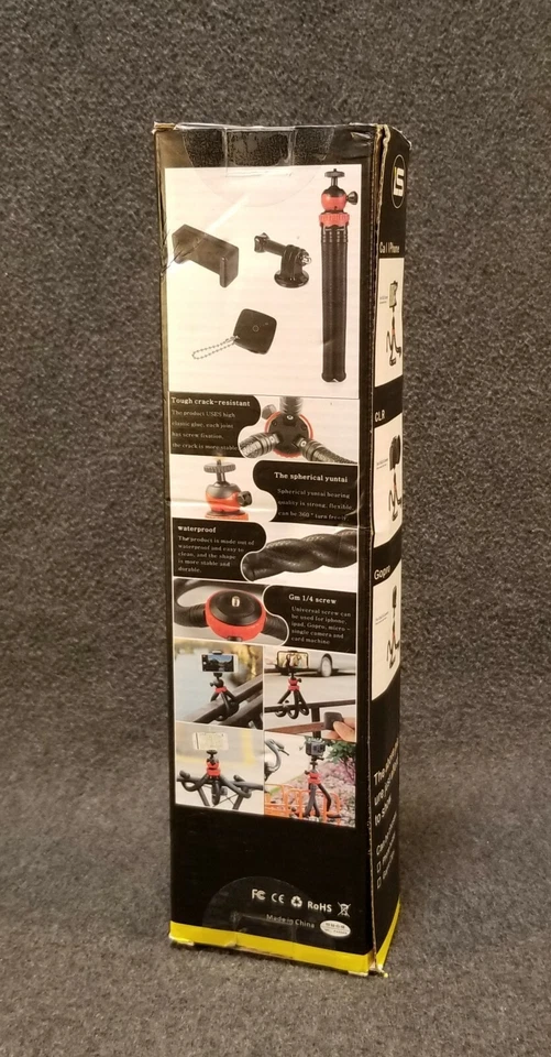 10.5" Flexible Tripod Stand LDX-668 Suit For Phone Or Camera Black & Red - Image 2 of 4