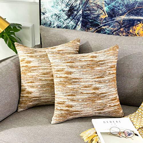 Throw Pillow Covers 18 x 18 Supersoft Decorative Accent 18 x 18-Inch Yellow-image