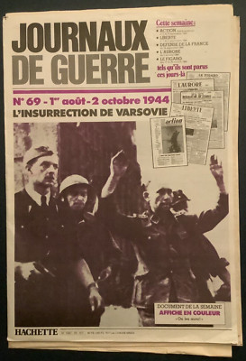 Kriegszeitungen Nr. 69: August/Oktober 1944 - Warschau / Zeitungen + Plakat
