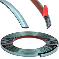Zierleiste 16Mm X 5M | Blau Metallic | Flexibel Selbstklebend | Kontur Leiste