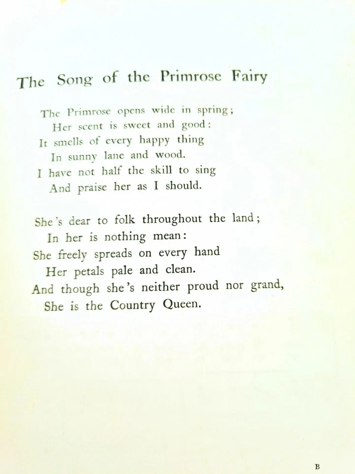 Spring Songs "Flower Fairies of the Spring". C M Barker 1st Edition Book Music - Image 4 of 4